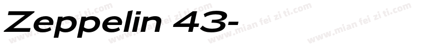 Zeppelin 43字体转换